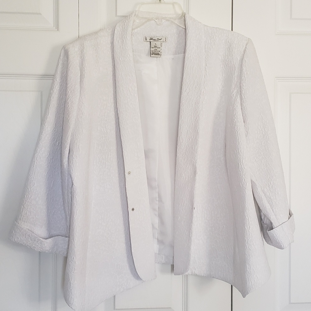 Mona Leah Couture White lined jacket